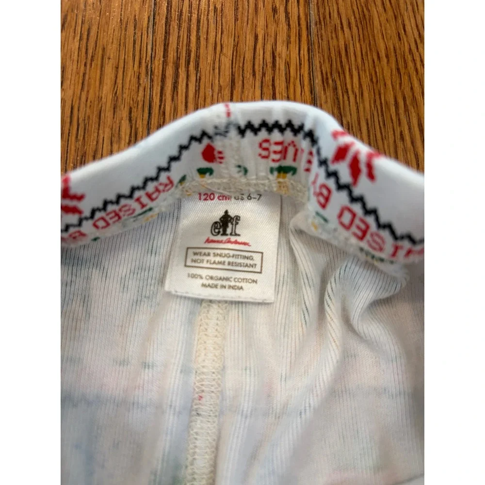 Hanna Andersson Kids Elf Movie Pajama Pants Organic Cotton Raised By Elves 6-7